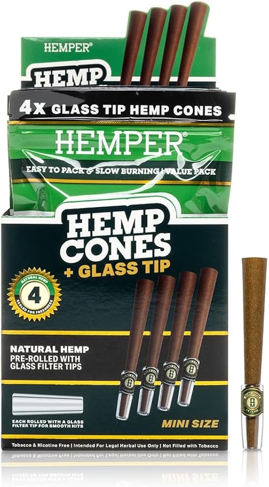 Gl. Tip cones non-fl 4pk mini Hemper